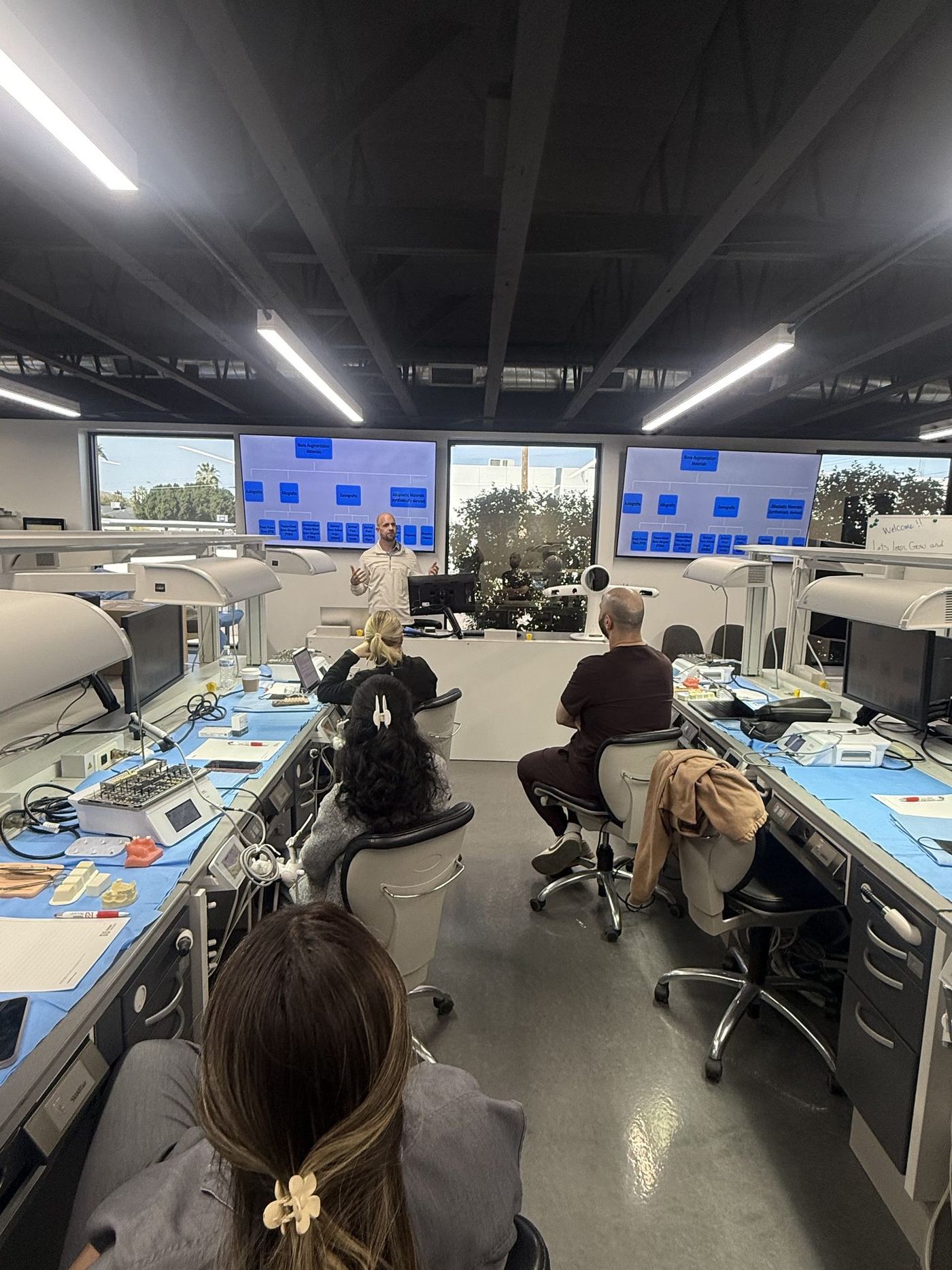 Overview of the Implant Education Company training center operatories
